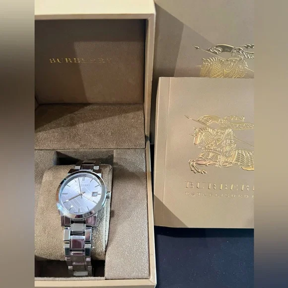 EUC BURBERRY Automatic Watch w/Original Box